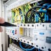 close up of electric panel